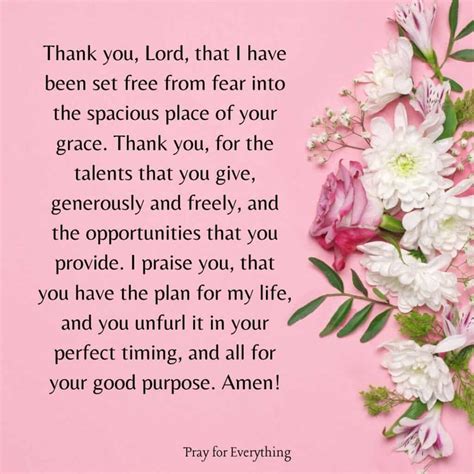 A Prayer of Thanks for God's Many Good Gifts.